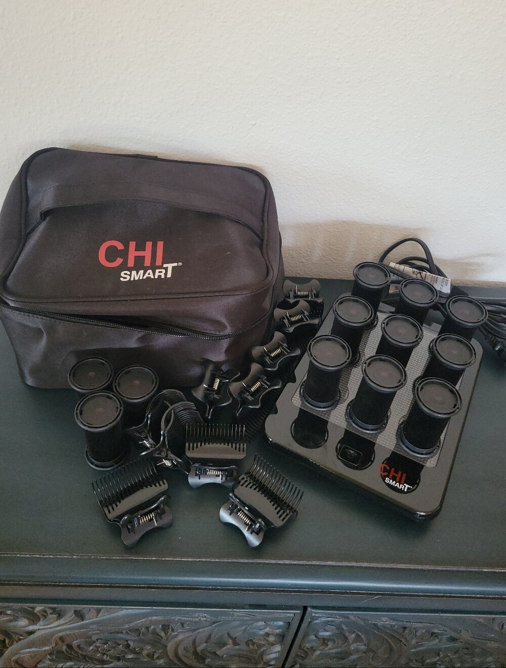 CHI Smart Black Hot Roller Set with Storage Case